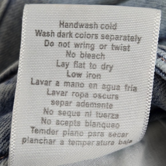 Judy Blue Wide Leg Jeans, Raw Hem Braided Waistline Light Wash, 16W, JB88332 - Picture 7 of 15